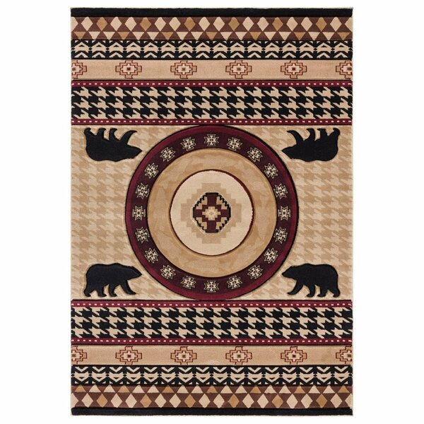 United Weavers Of America Cottage Haven Beige Accent Rectangle Rug, 1 ft. 10 in. x 2 ft. 8 in. 2055 41626 24